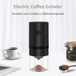 ⁦مطحنة قهوة كهربائية محمولة قابلة لإعادة الشحن USB C أسود. من TOSCANA U⁩ - الصورة ⁦4⁩