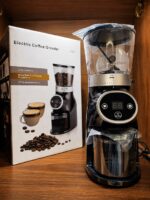 Burr Coffee Grinder With 31 Gring Settings, Power Saving Mode and Anti-Splash System for Easy Cleaning 200 W NL-CG-4966-BK Black