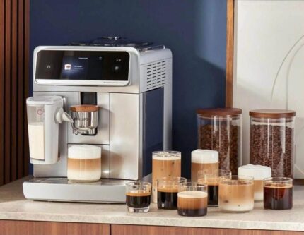 Philips Café Aromis 8000 Series Fully Automatic Espresso Machine Silver – Model EP8757/20