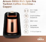 ⁦ماكينة قهوة أرزوم أوكا ريتش برو بلس (OK0038-0400) – نحاسي - Okka rich Pro Plus⁩ - الصورة ⁦2⁩