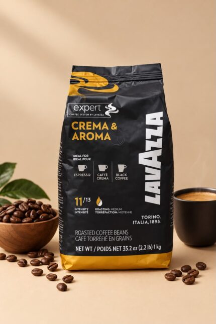 Lavazza Expert Crema & Aroma Whole Beans Coffee - 1 Kg