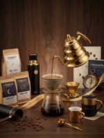 ⁦براد تقطير ستيل ذهبي 1.2 لتر⁩ - الصورة ⁦2⁩