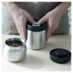 Vacuum coffee canister 250g - كانستر حافظة بن استيل 400 ملي