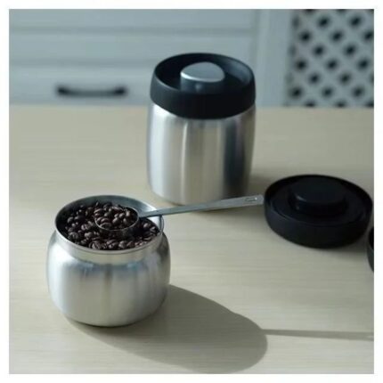 Vacuum coffee canister 500g - كانستر حافظة بن استيل 800 ملي
