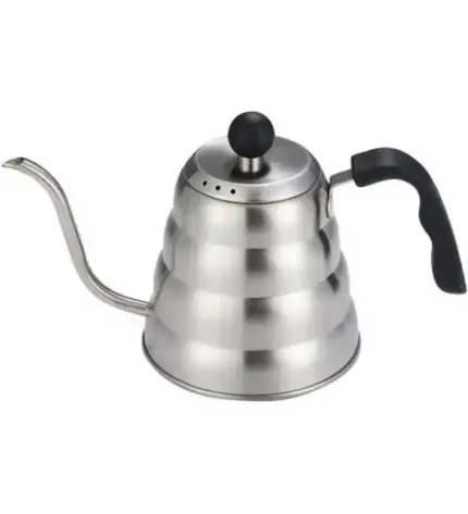 براد تقطير ستانلس ستيل برقبة طويلة (Gooseneck Kettle) - 1.2 لتر